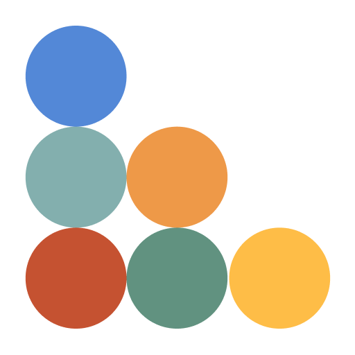 Fractional marketing services 9 Five colored circles arranged in an abstract pattern.